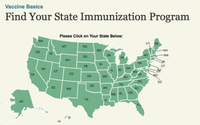 State Immunization Map