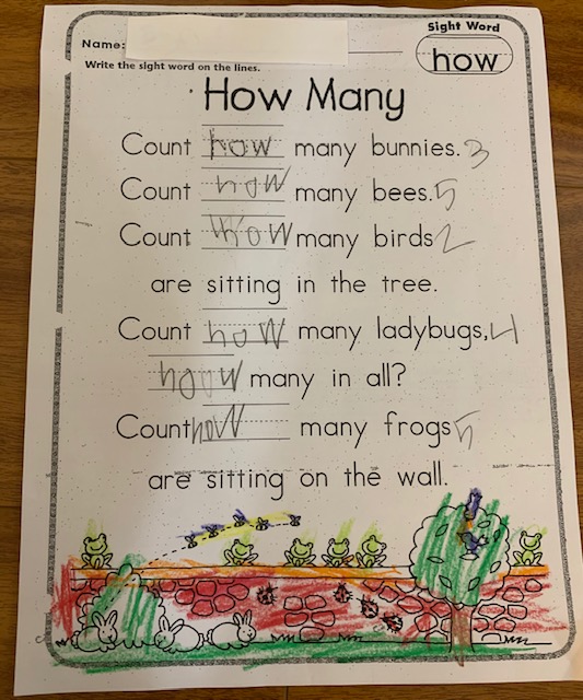 sight word how